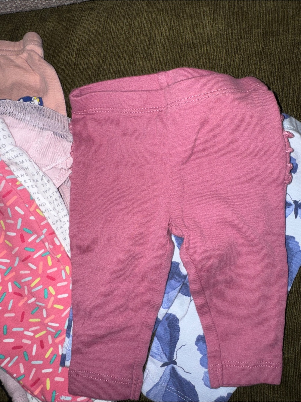 Girls Mixed Shorts & Leggings Bundle - Pink, Blue, Black, White 9 pairs - Picture 5 of 6